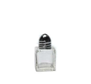 SQUARE S&P CLEAR GLASS BOTTLE 