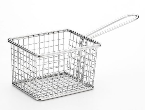 SERVING BASKET-RECT, STAINLESS STEEL