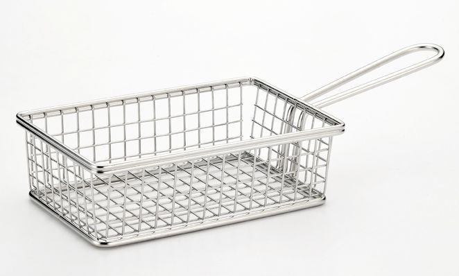 SERVING BASKET-RECT, STAINLESS STEEL