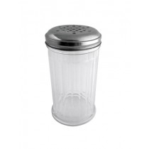 ACRYLIC JAR W/ PERFORATED STAINLESS STEEL TOPS