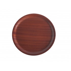 Mahogany Round Wood Tray