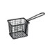 SERVING BASKET-RECT, BLACK