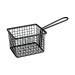 SERVING BASKET-RECT, BLACK