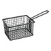 SERVING BASKET-RECT, BLACK