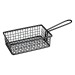 SERVING BASKET-RECT, BLACK